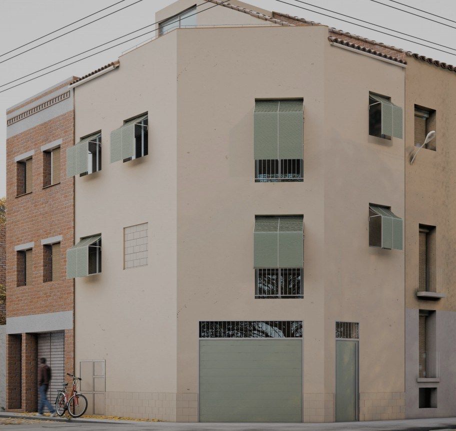 Exterior view of Single-family semi-detached for sale in Igualada  with Air Conditioner, Heating and Terrace