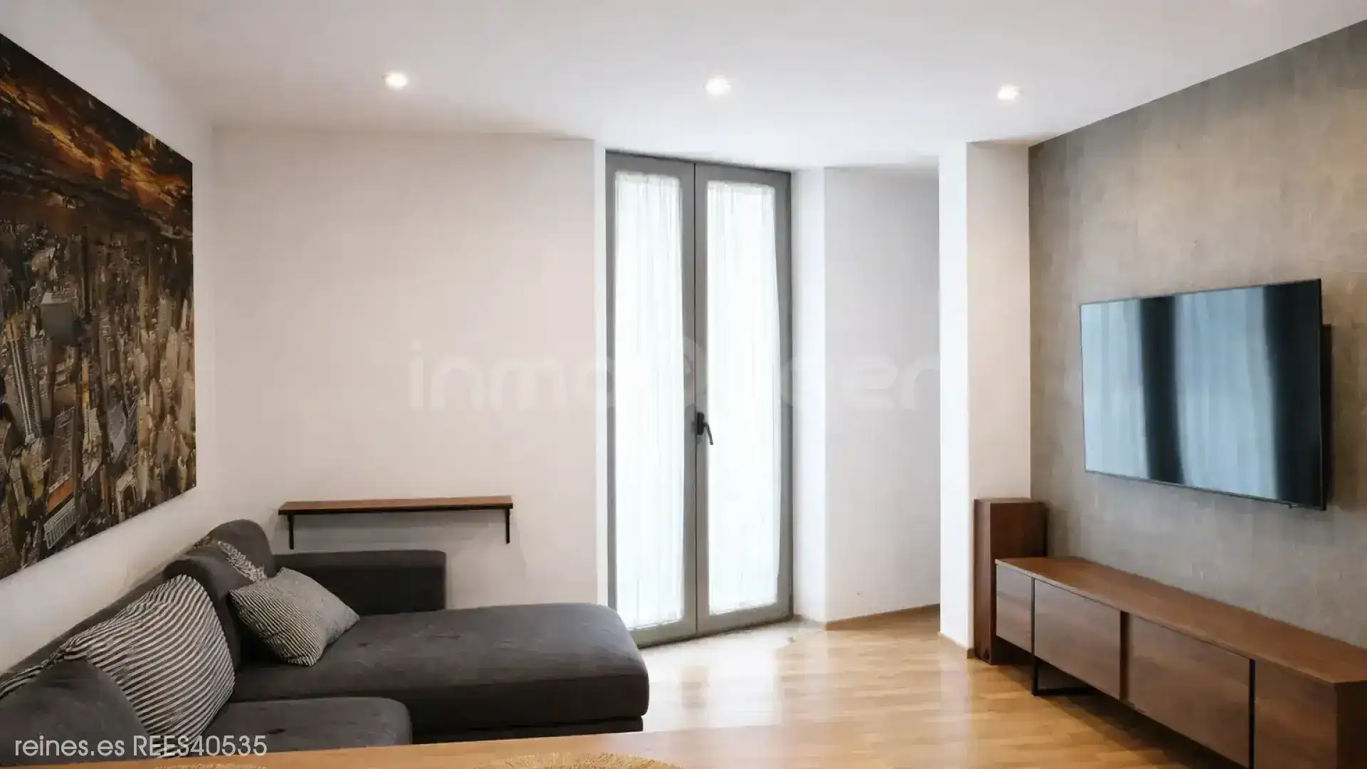 Sala de estar de Piso en venta en Foz con Calefacción, Terraza y Amueblado
