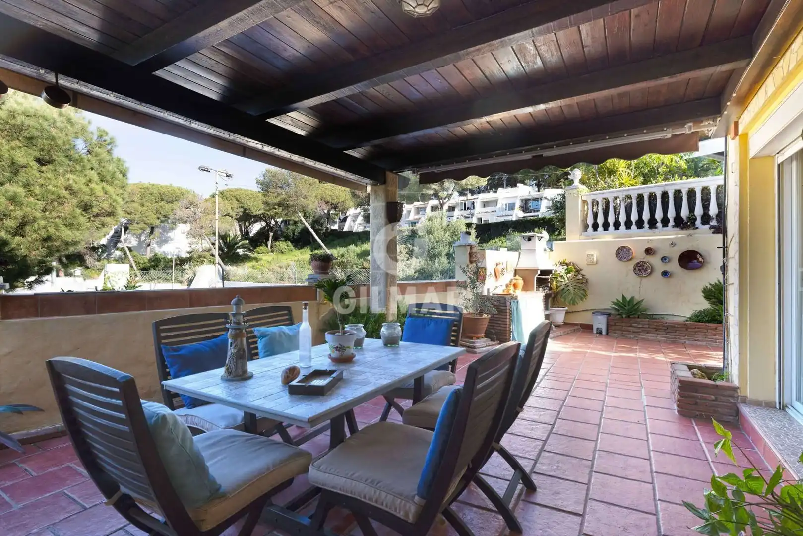 Terrace of Detached homes for sale in Estepona  with Private garden and Swimming Pool