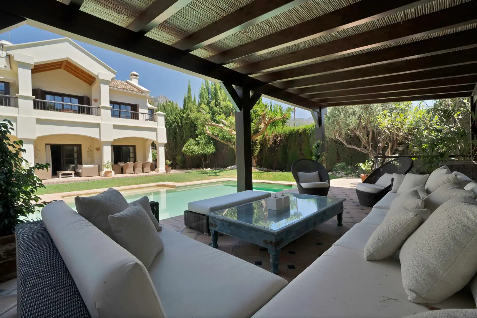 Terraza de Casa o chalet en venta en Marbella con Calefacción, Jardín privado y Terraza