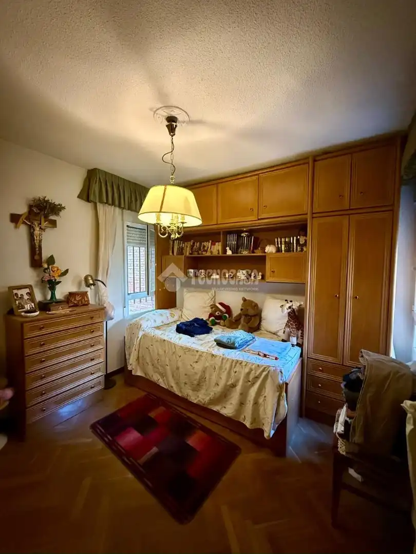 Bedroom of Flat for sale in Madrid  with Heating, Parquet flooring and Terrace