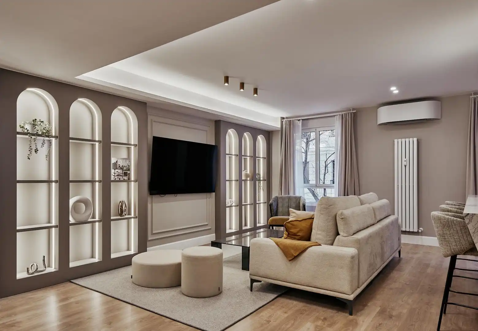Sala de estar de Piso en venta en Madrid con Aire acondicionado, Calefacción y Domótica