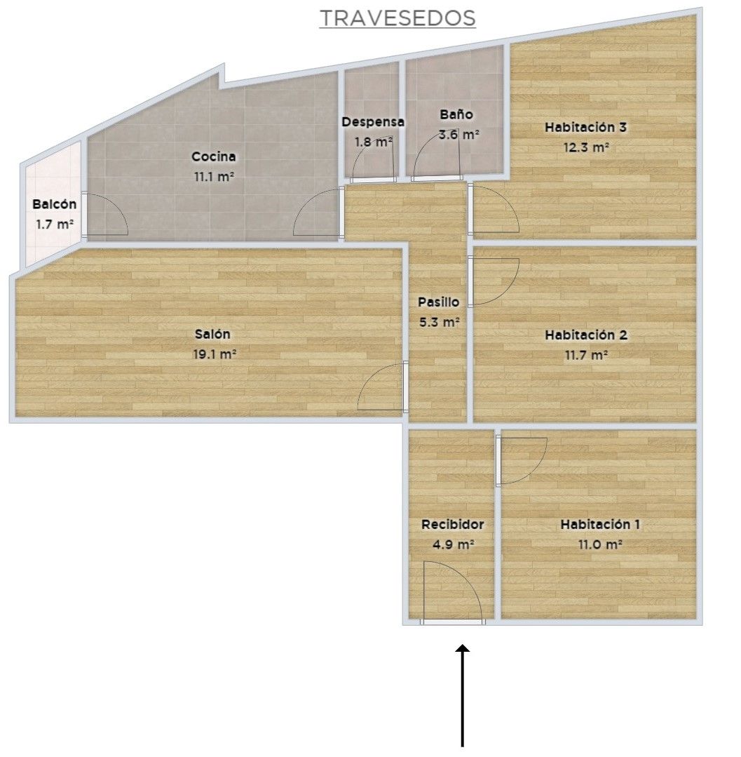 Flat for sale in Villablino  with Storage room and Balcony