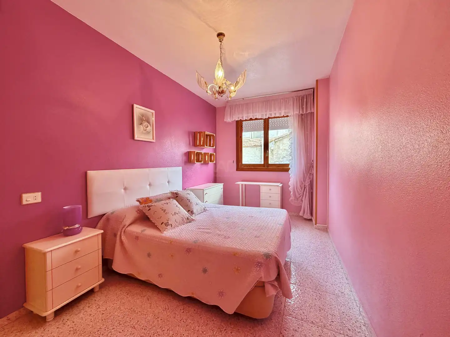 Bedroom of Flat for sale in Abarán  with Air Conditioner and Heating