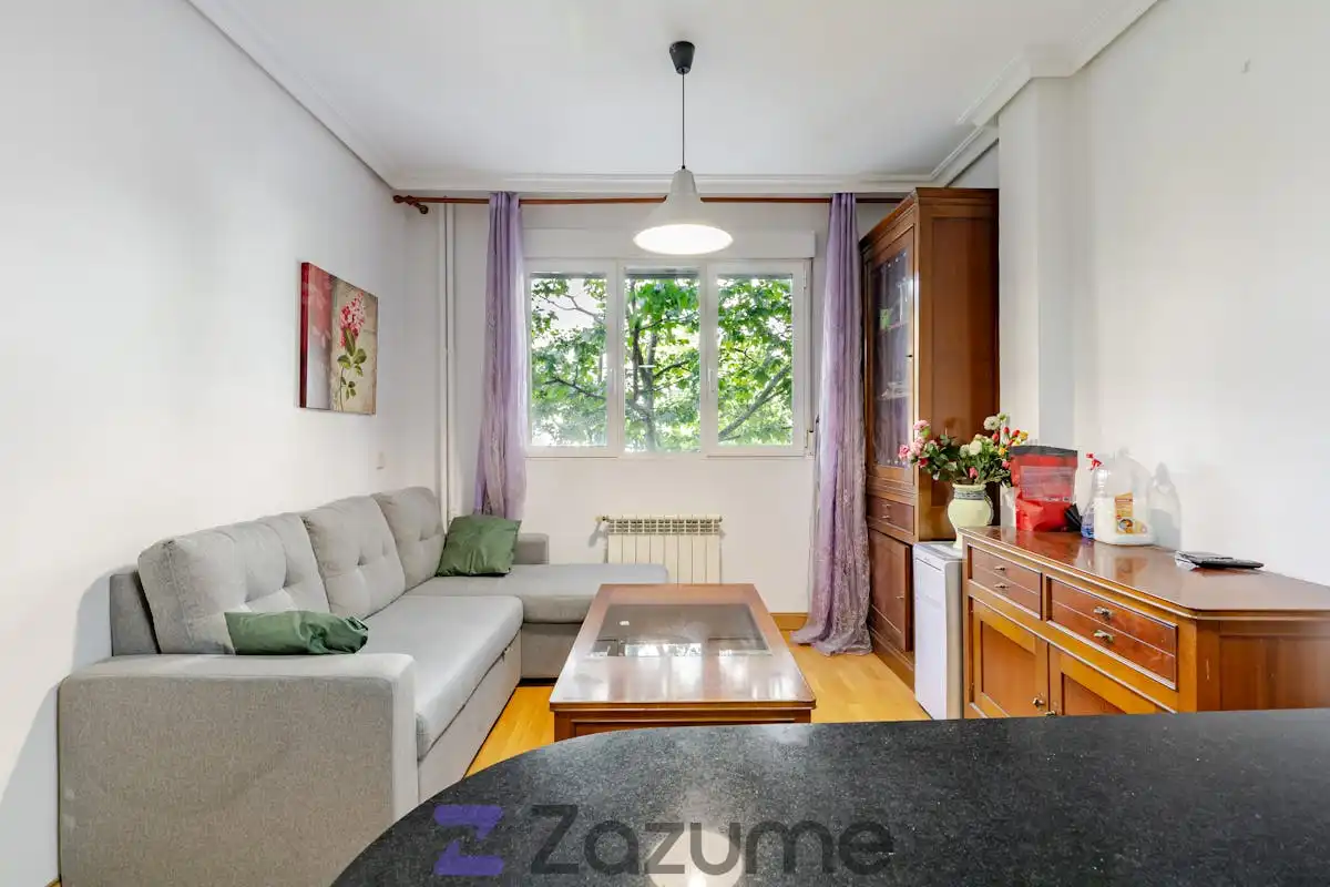 Sala d'estar de Apartament de lloguer en  Madrid Capital amb Calefacció, Moblat i Rentadora