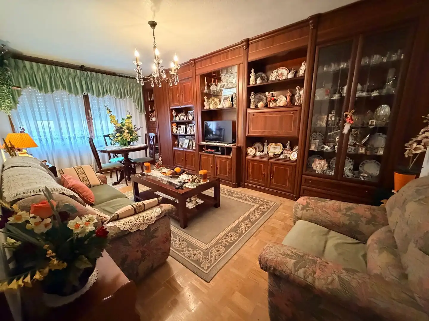 Living room of Flat for sale in Gijón   with Heating and Swimming Pool