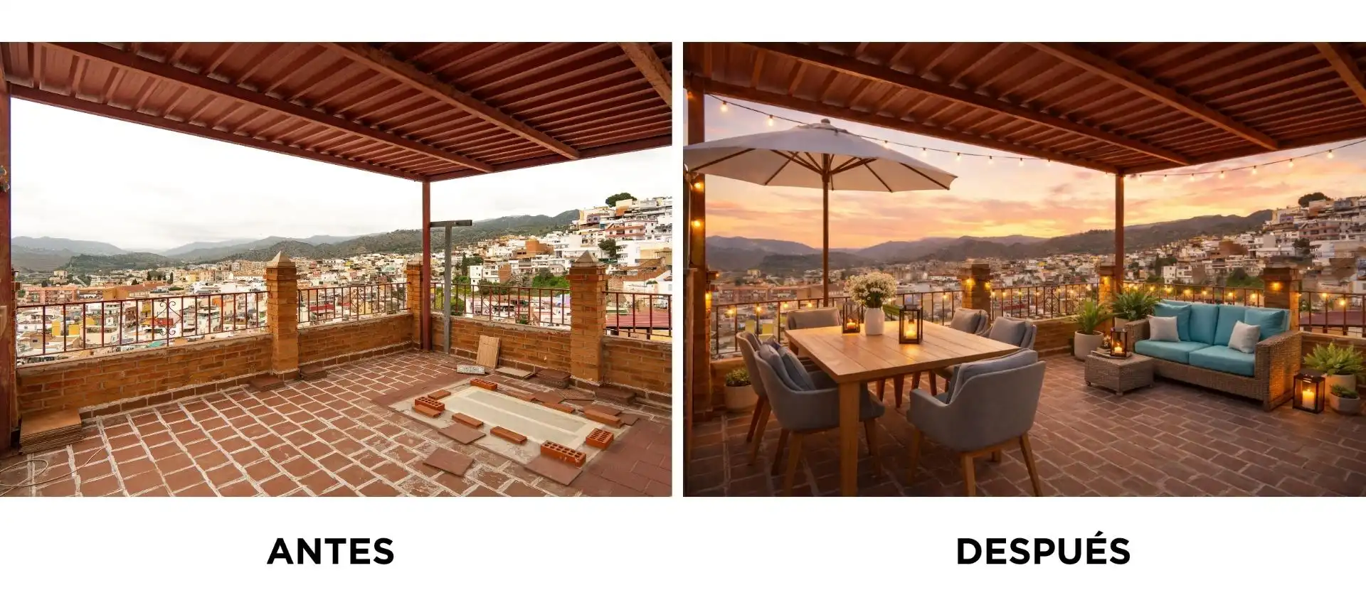 Terraza de Casa o chalet en venta en Málaga