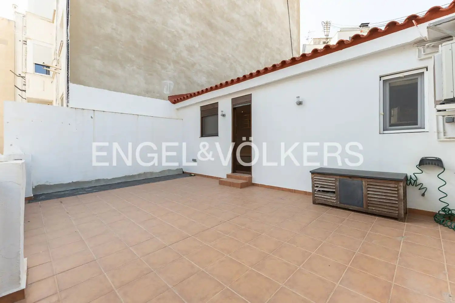 Terrasse von Maisonette zur Miete in Valencia mit Klimaanlage, Heizung und Parkett