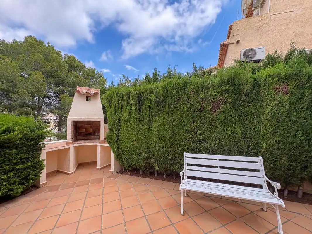 Terrassa de Casa adosada en venda en Benissa amb Aire condicionat, Calefacció i Jardí privat