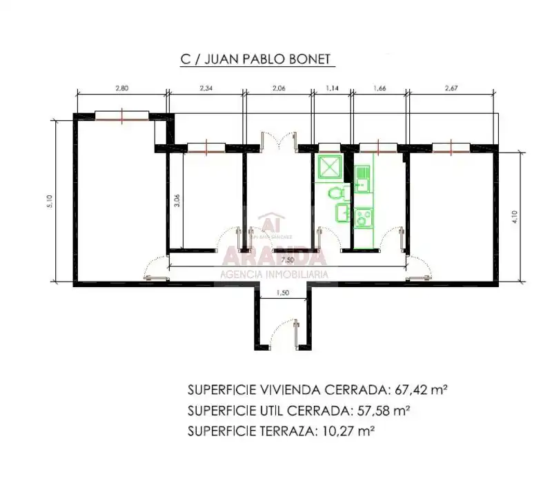 Piso en venta en Zaragoza con Calefacción y Terraza