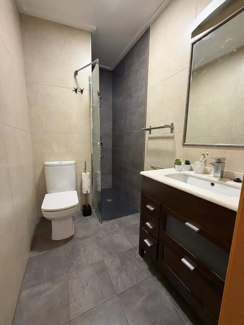 Badezimmer von Wohnung zur Miete in Elche / Elx mit Klimaanlage, Terrasse und Möbliert