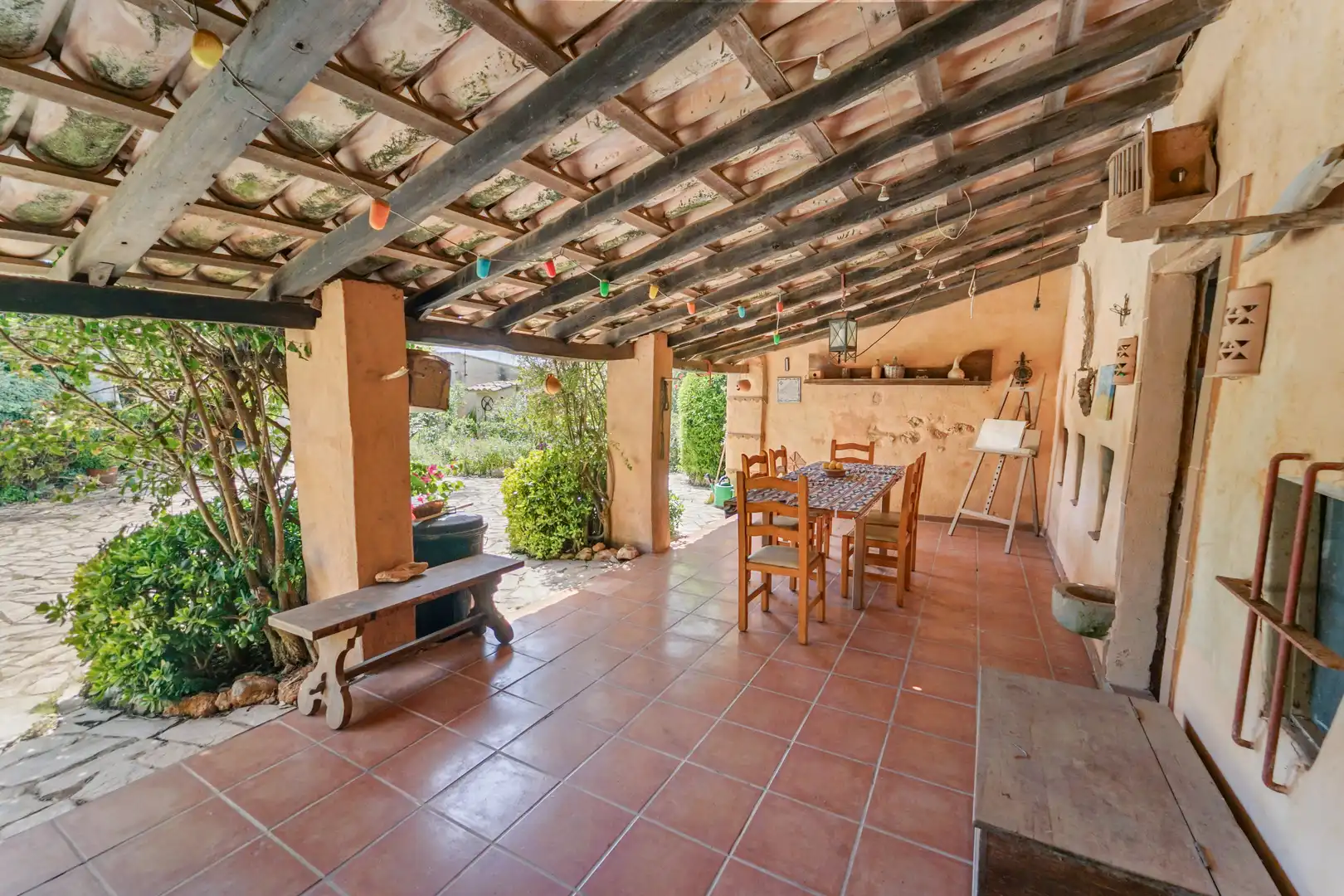 Terrasse von Country house zum Verkauf in Campos mit Klimaanlage, Heizung und Abstellraum