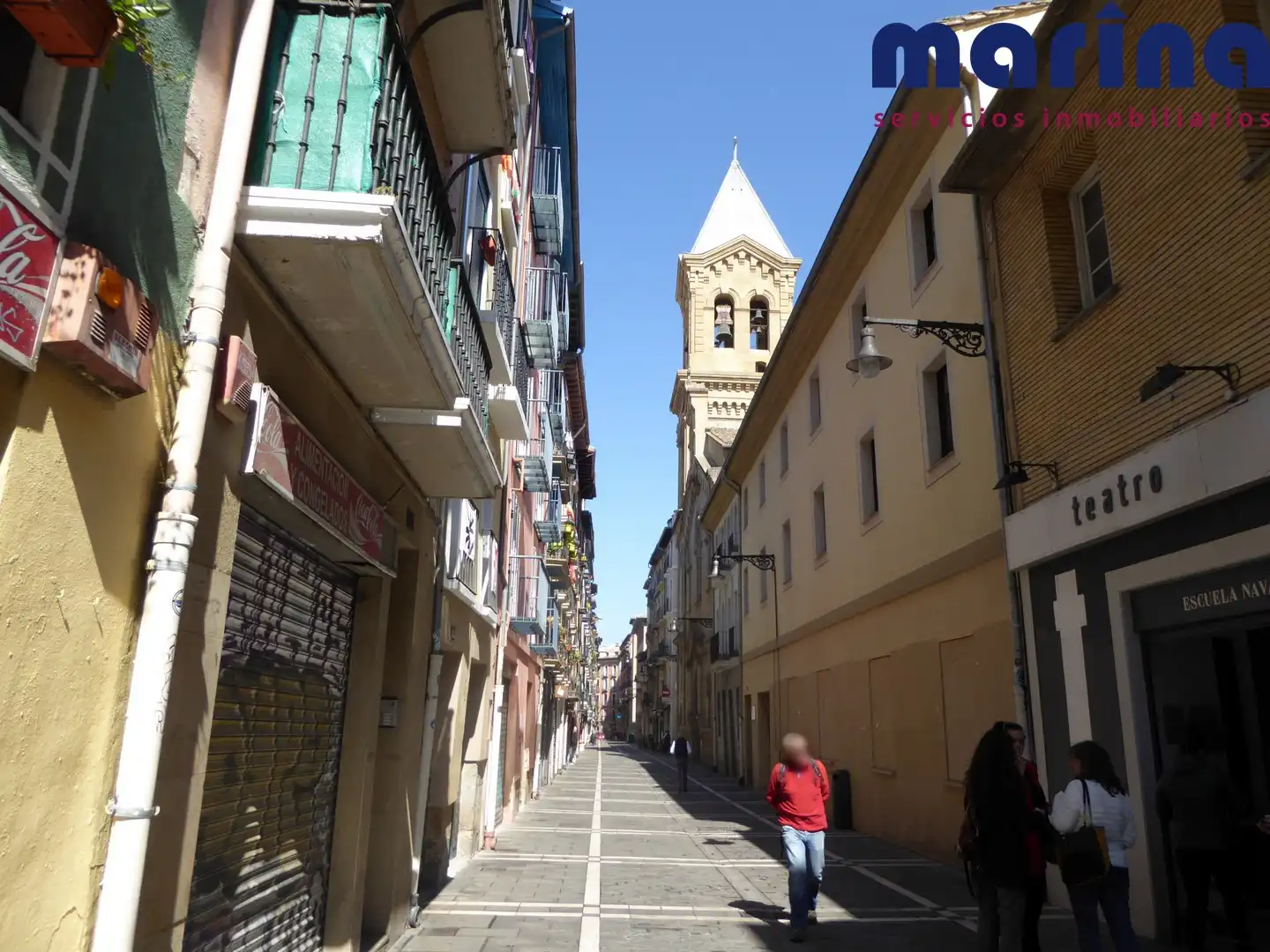Vista exterior de Pis en venda en  Pamplona / Iruña amb Calefacció, Parquet i Moblat
