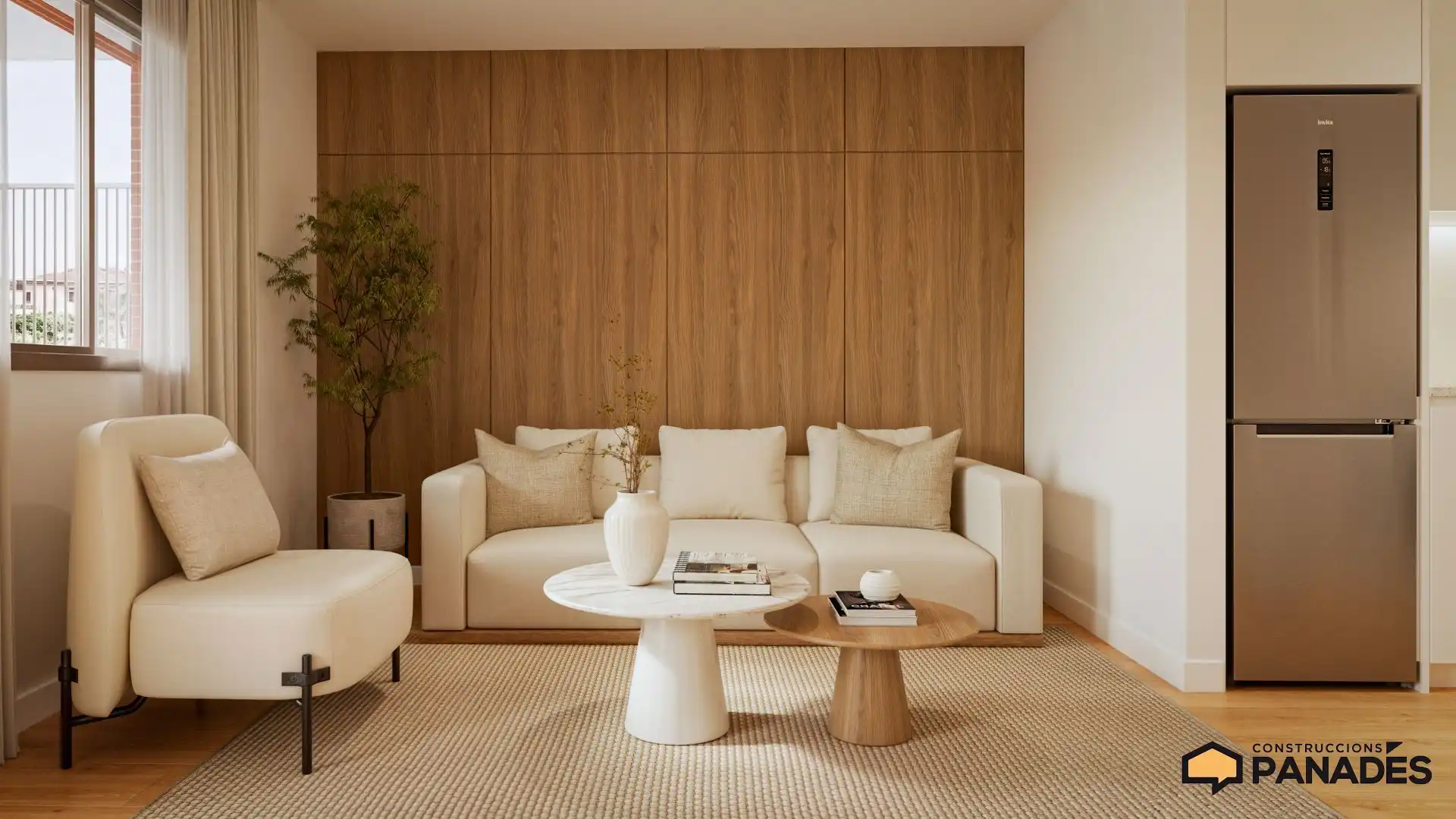 Wohnzimmer von Wohnung zum Verkauf in Igualada mit Heizung, Privatgarten und Terrasse