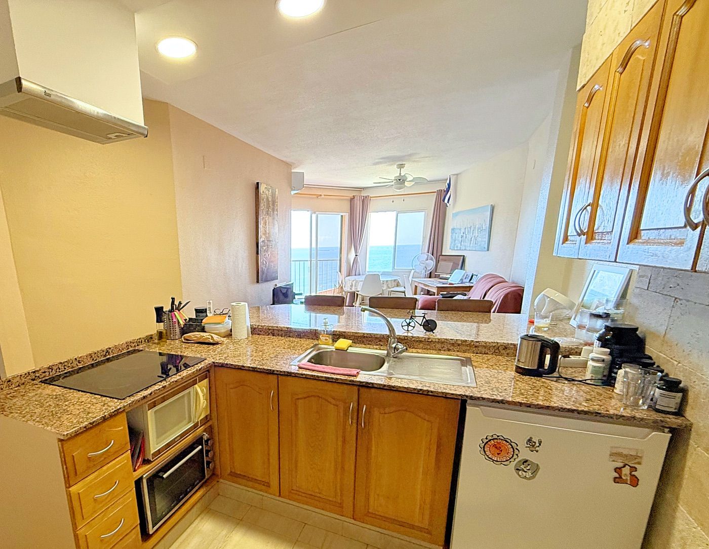 Cocina de Apartamento en venta en Calpe / Calp con Aire acondicionado, Terraza y Amueblado