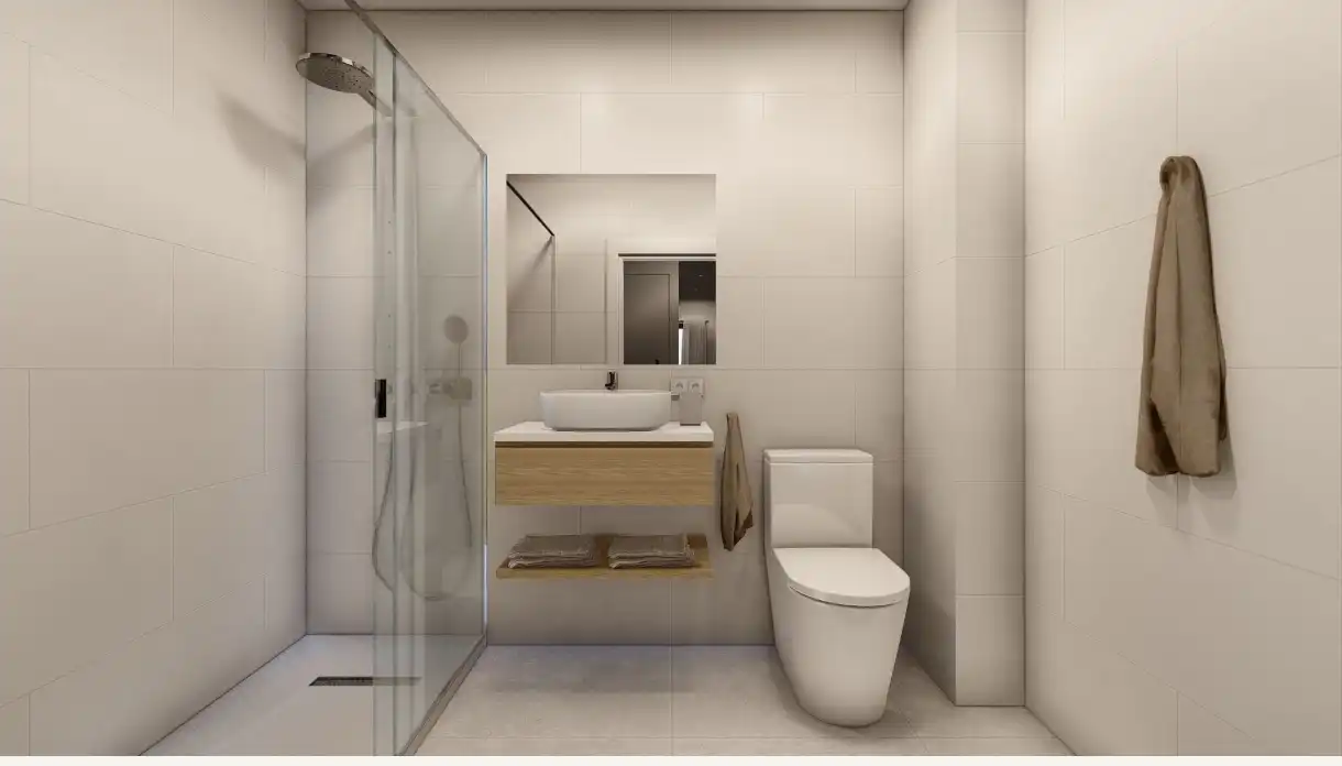Baño de Ático en venta en Torre-Pacheco con Aire acondicionado, Calefacción y Terraza