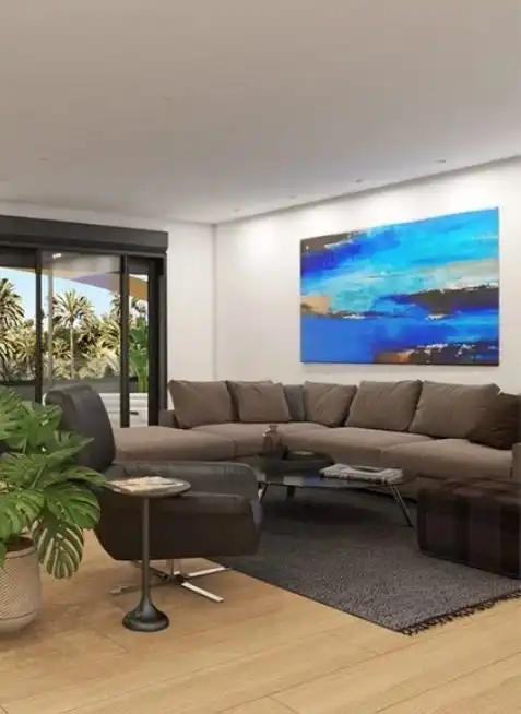 Wohnzimmer von Dachboden zum Verkauf in Elche / Elx mit Klimaanlage, Abstellraum und Gemeinschaftspool