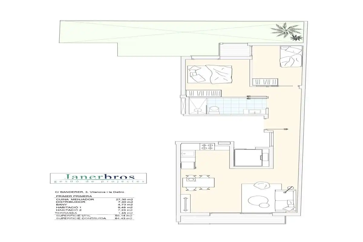 Piso en venta en Vilanova i la Geltrú con Aire acondicionado, Calefacción y Parquet
