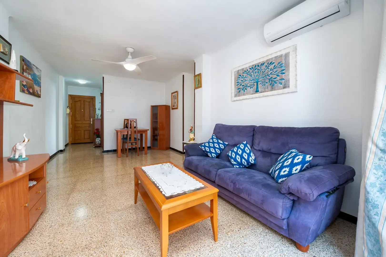 Sala d'estar de Pis en venda en  Palma de Mallorca amb Aire condicionat, Moblat i Balcó