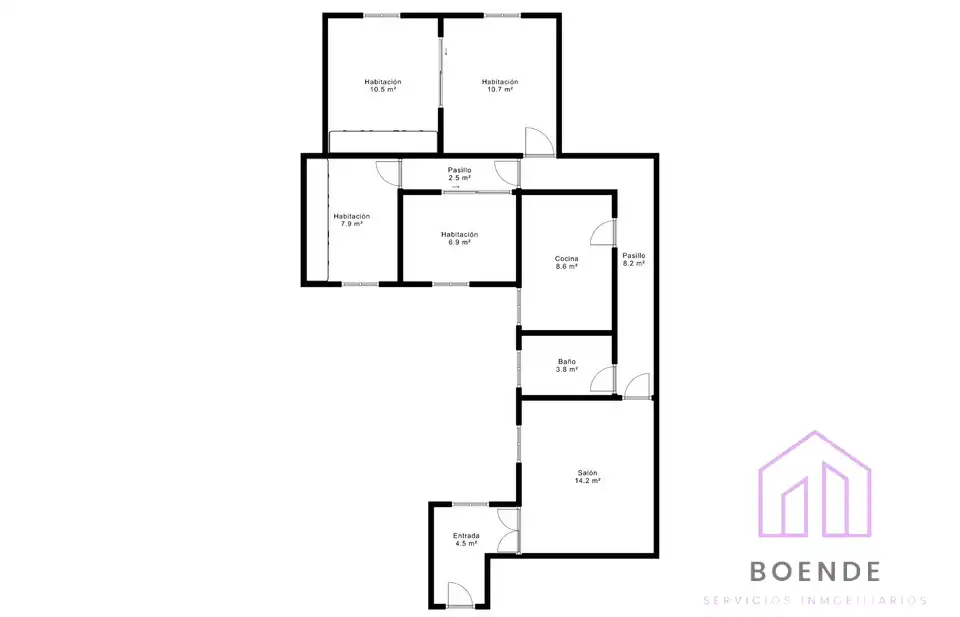 Flat for sale in Madrid  with Air Conditioner, Heating and Parquet flooring