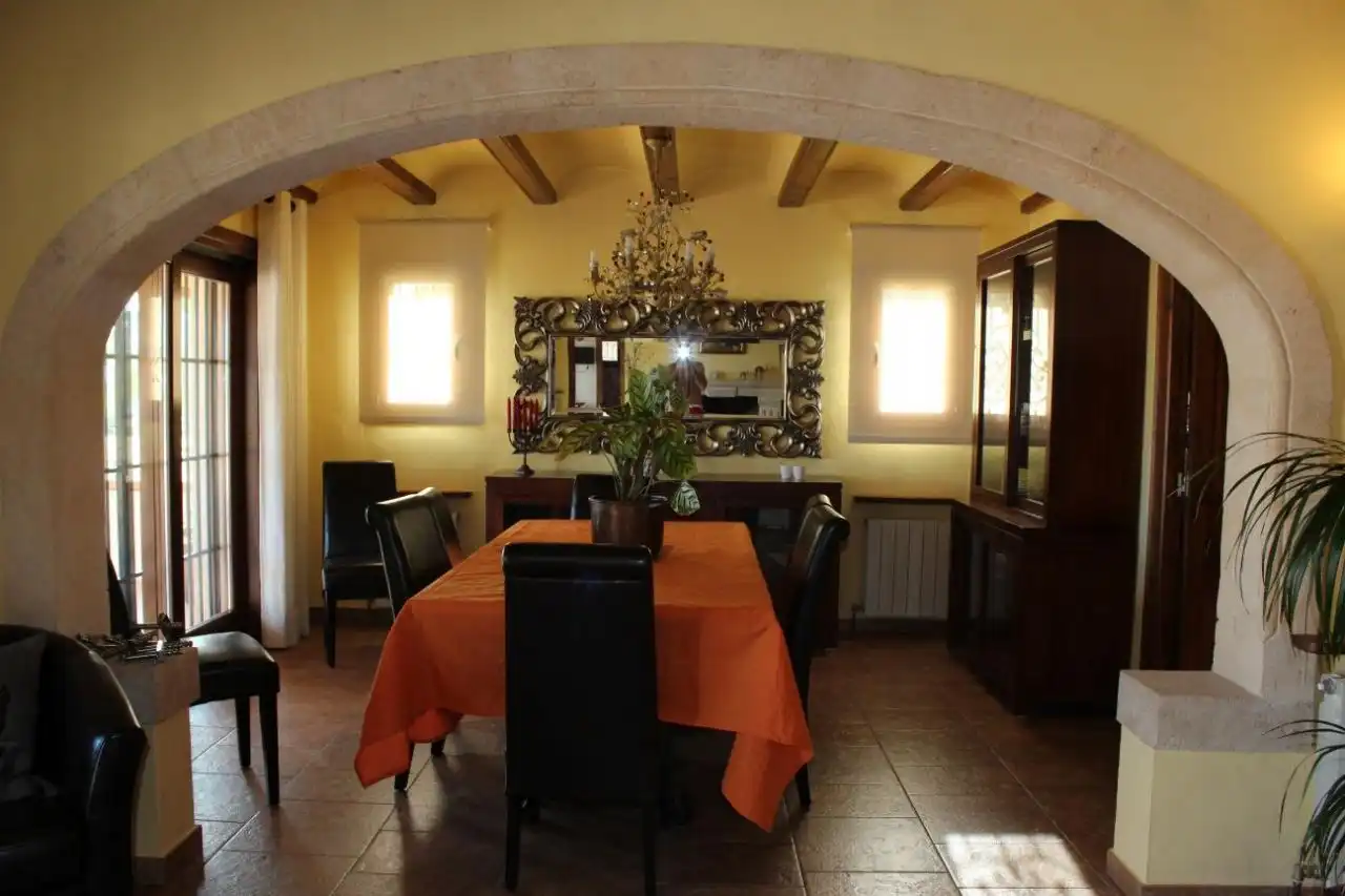 Dining room of Houses for sale in Jávea / Xàbia  with Air Conditioner, Heating and Private garden