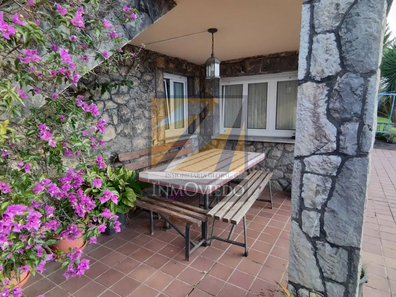 Terrace of Houses for sale in Carreño  with Heating, Private garden and Parquet flooring