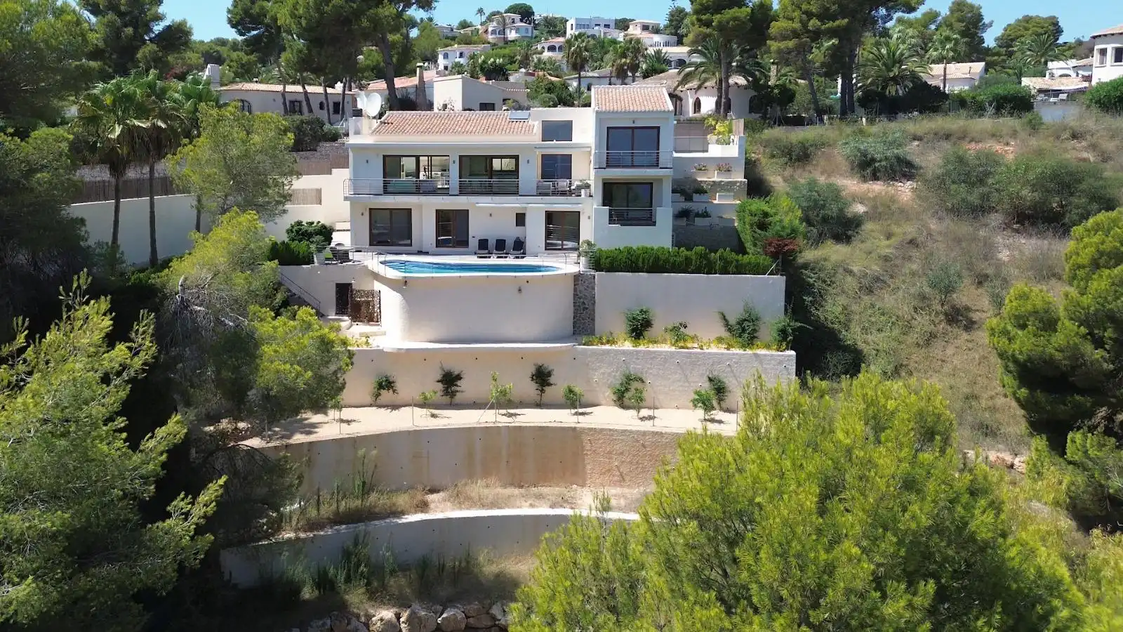 Vista exterior de Casa o chalet en venta en Jávea / Xàbia con Aire acondicionado, Calefacción y Jardín privado