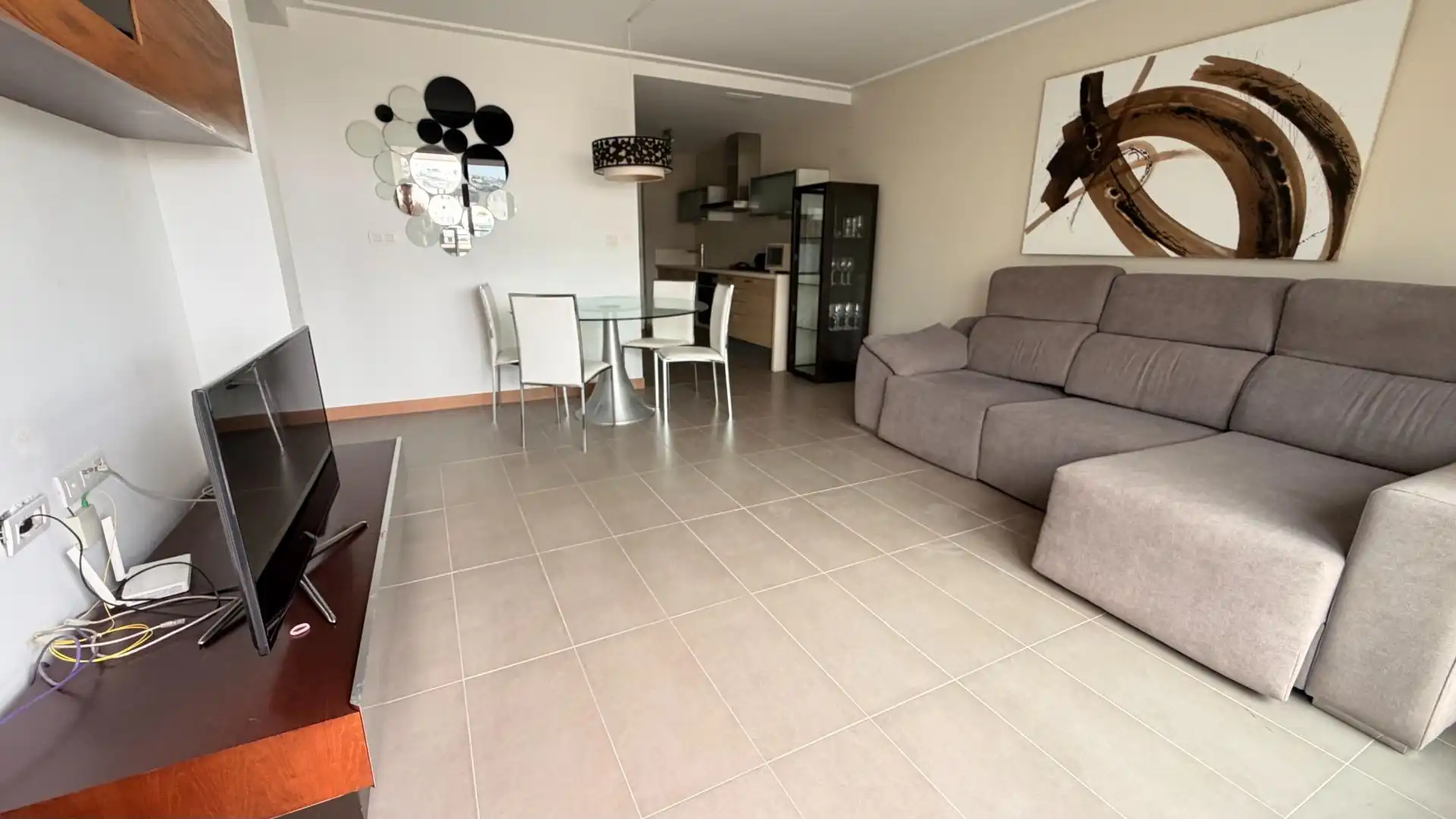Living room of Apartments for sale in Elche / Elx  with Air Conditioner, Private garden and Terrace