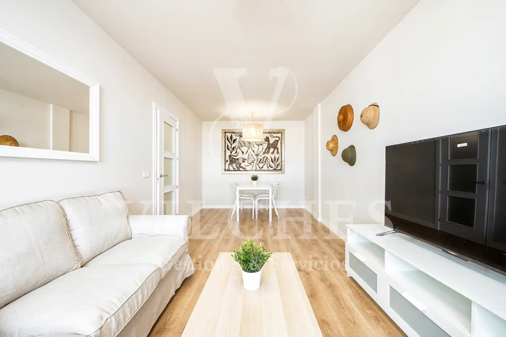Sala de estar de Piso de alquiler en Las Palmas de Gran Canaria con Trastero y Amueblado