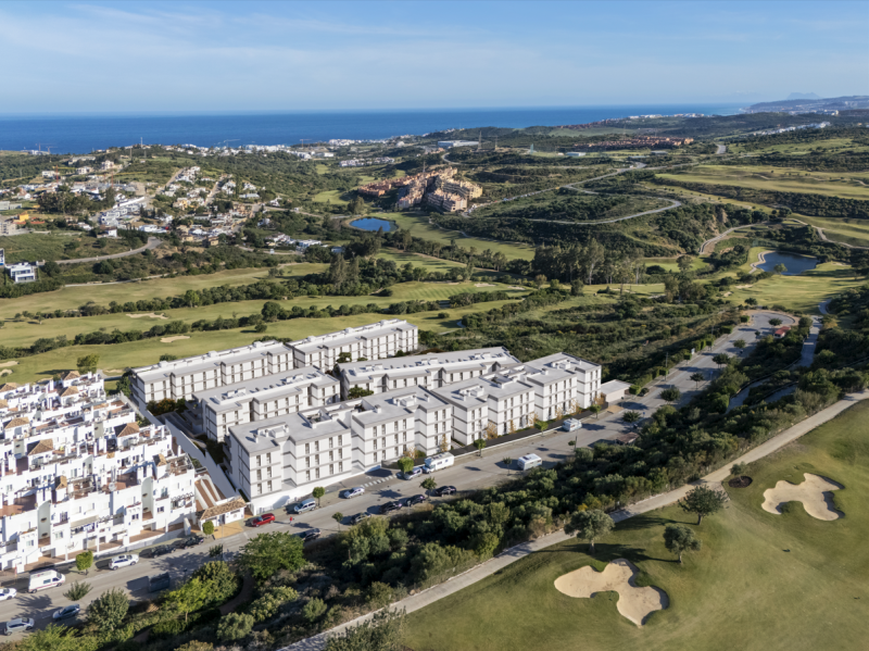 Exterior view of Flat for sale in Estepona  with Terrace, Storage room and Swimming Pool