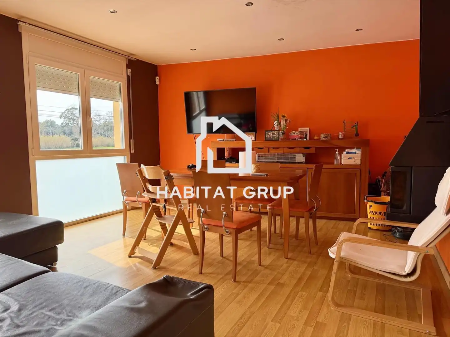 Living room of Houses for sale in Flaçà  with Heating
