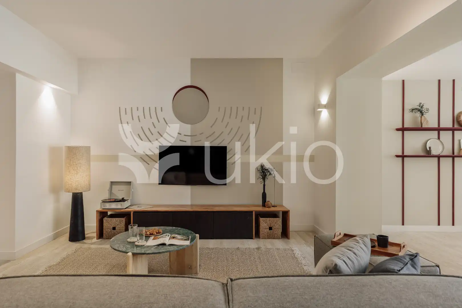 Sala d'estar de Apartament de lloguer en Barcelona amb Aire condicionat, Calefacció i Moblat