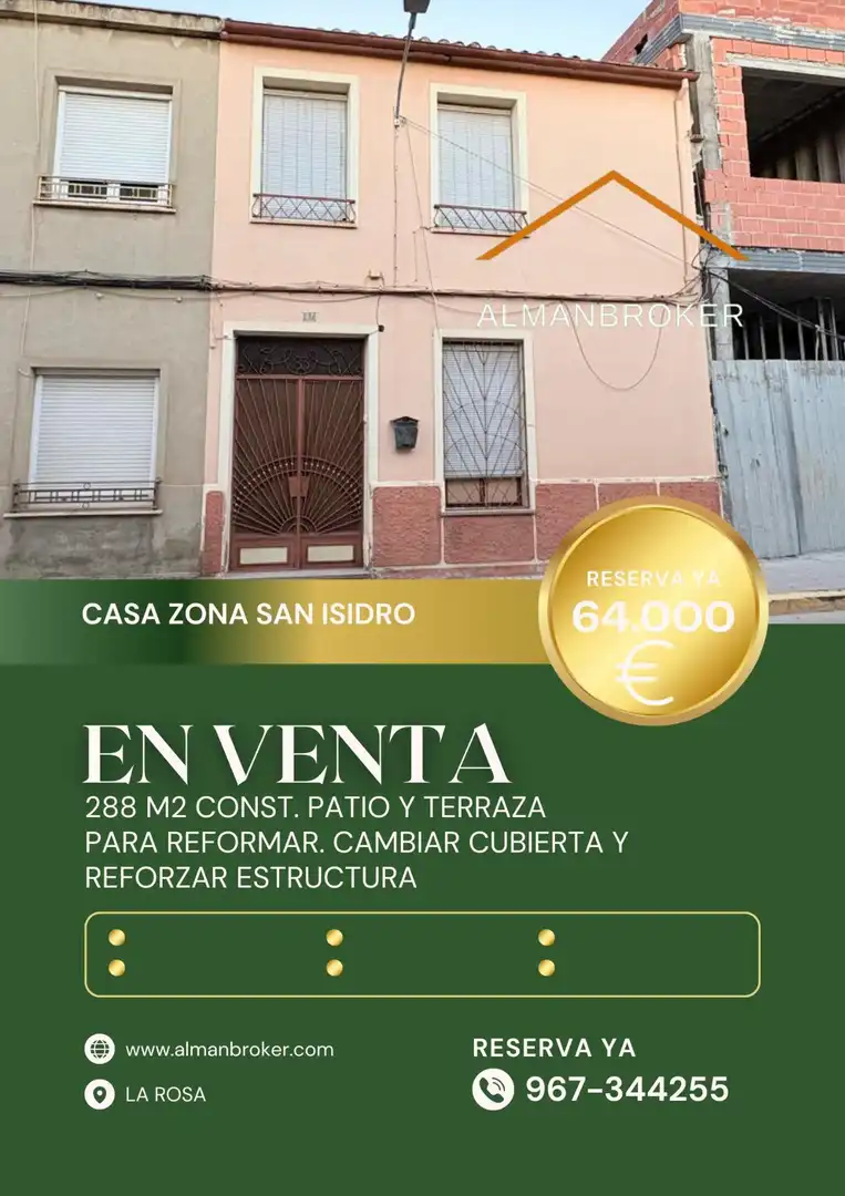Exterior view of Houses for sale in Almansa, Albacete