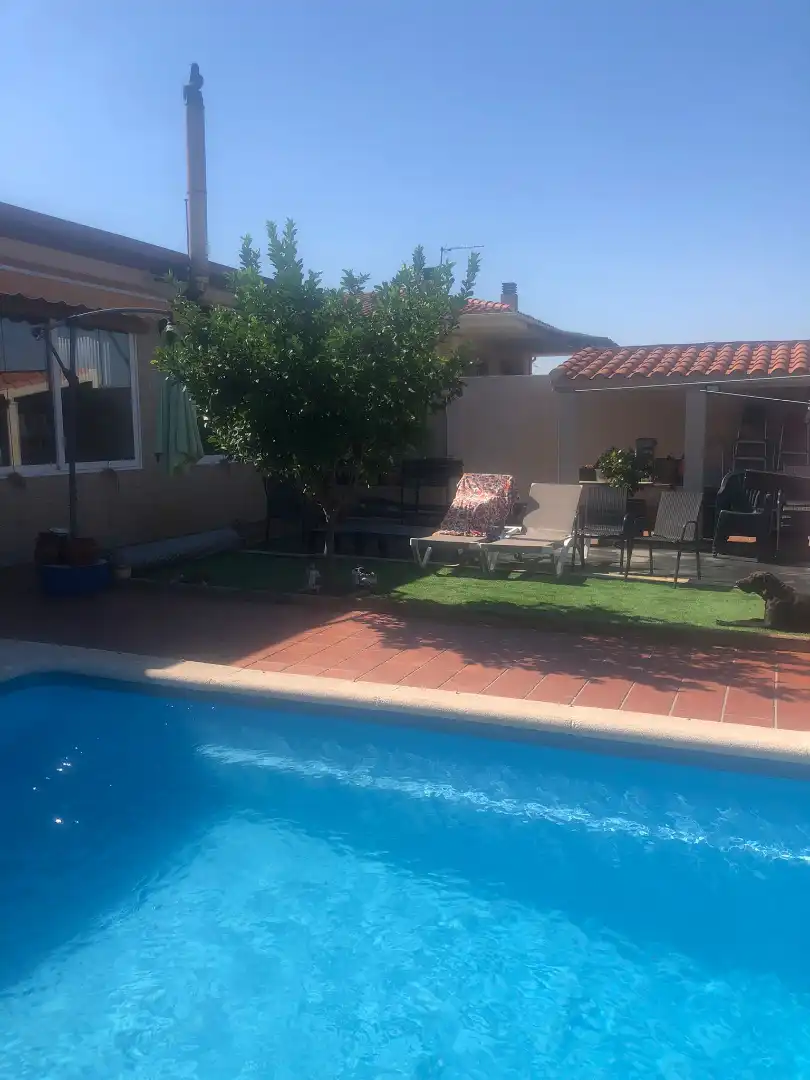 Swimming pool of Houses for sale in Plasencia  with Private garden, Swimming Pool and Furnished