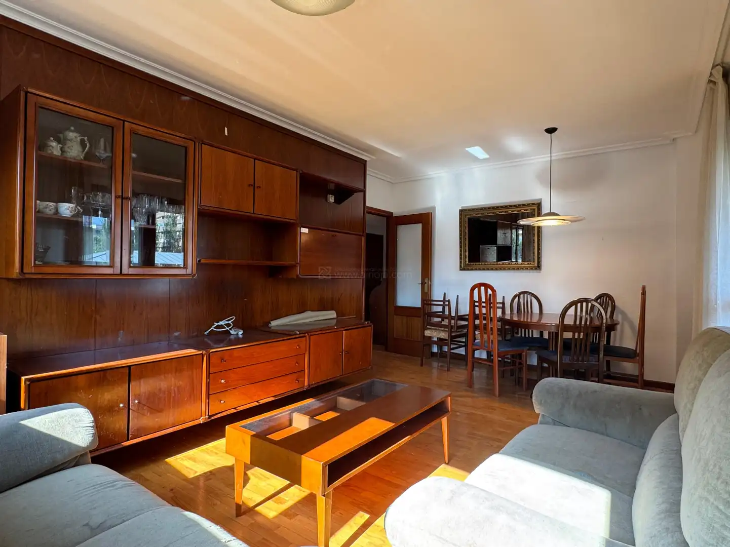Living room of Flat for sale in  Logroño  with Heating, Parquet flooring and Storage room
