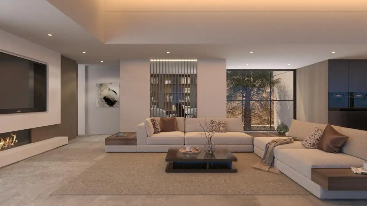 Sala d'estar de Casa o xalet en venda en Rojales amb Aire condicionat, Jardí privat i Terrassa
