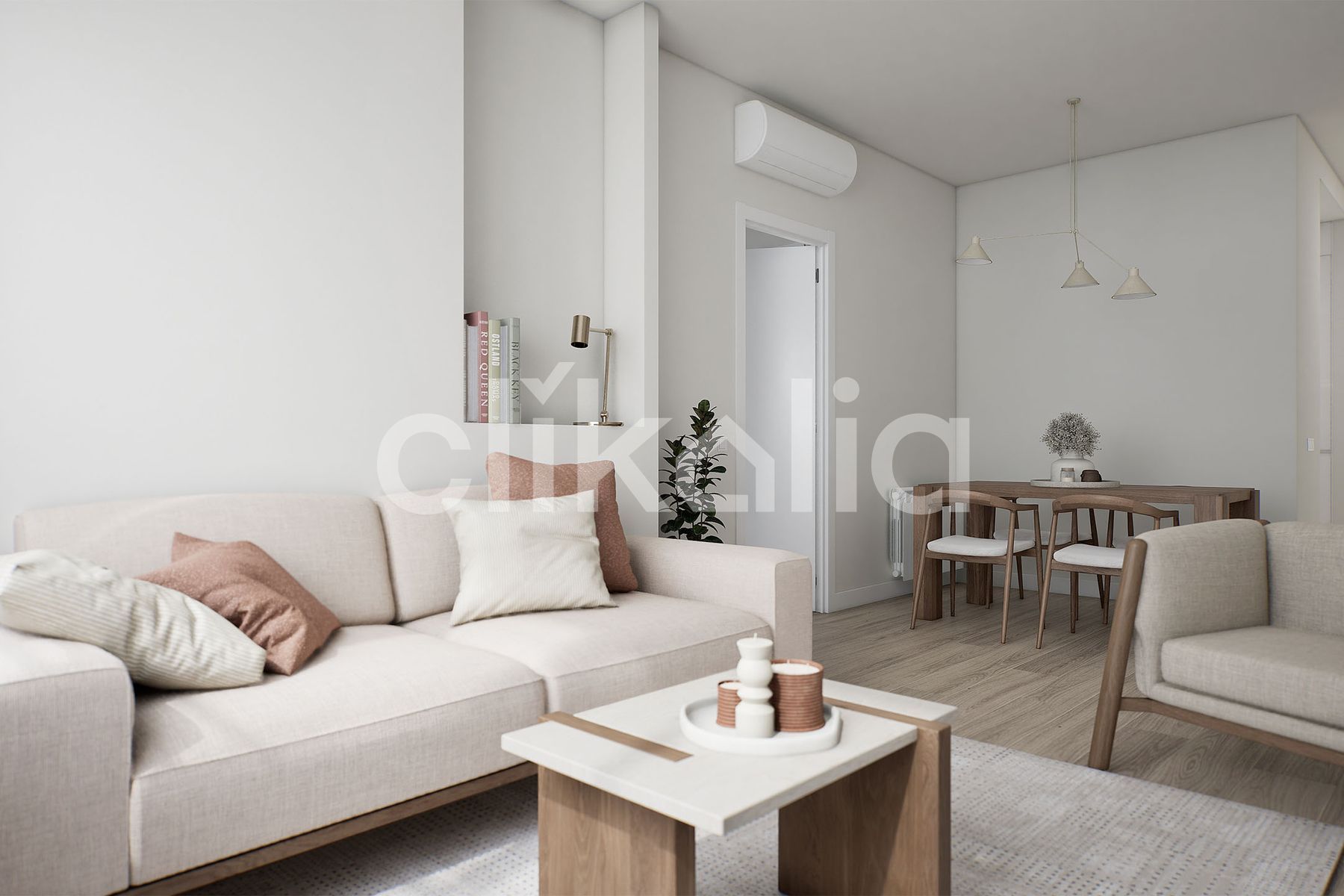 Sala d'estar de Pis en venda en  Barcelona Capital amb Aire condicionat i Calefacció