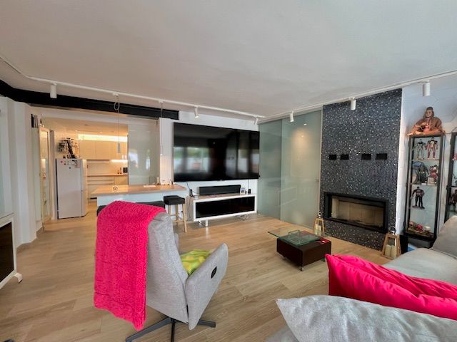 Sala d'estar de Casa adosada en venda en Sant Pere de Ribes amb Aire condicionat, Calefacció i Terrassa