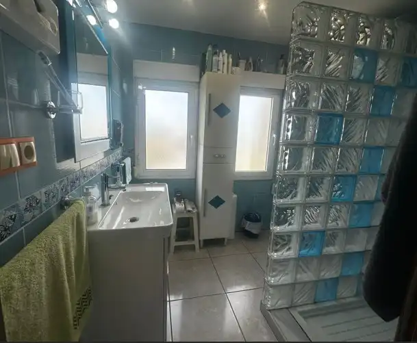 Bathroom of Flat for sale in Gijón   with Heating, Private garden and Furnished