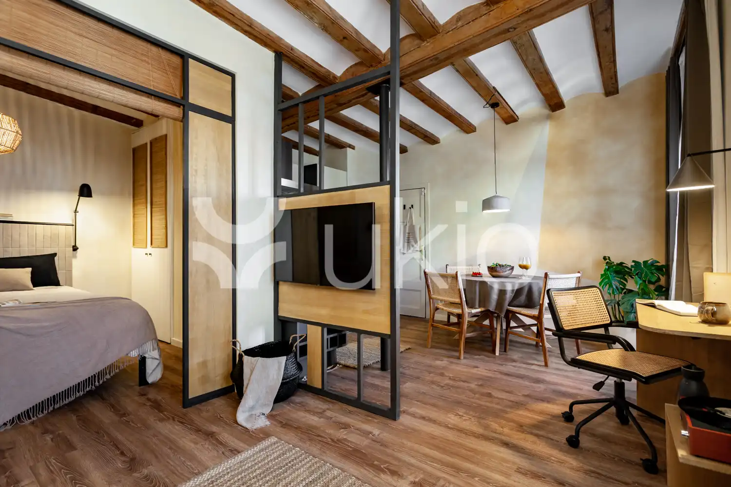 Living room of Study for rent in Barcelona  with Air Conditioner, Heating and Terrace