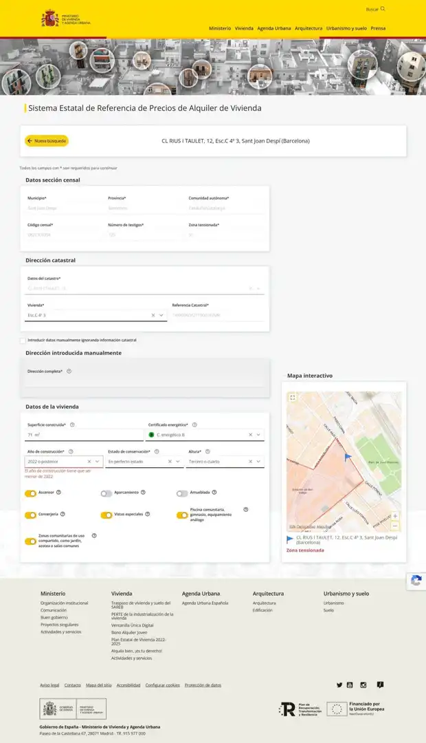 Außenansicht von Wohnung zur Miete in Sant Joan Despí mit Klimaanlage, Heizung und Privatgarten