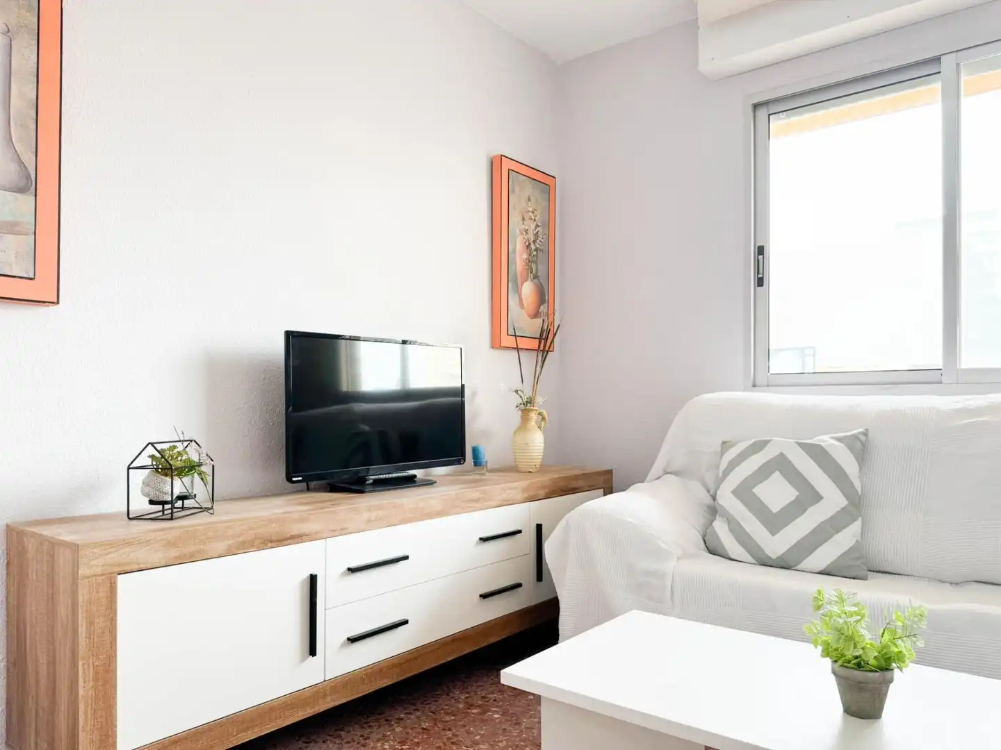 Sala de estar de Apartamento de alquiler en Playa de Gandia