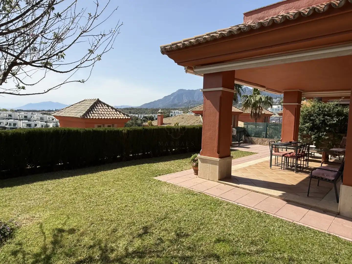 Jardí de Casa adosada de lloguer en Marbella amb Aire condicionat, Calefacció i Jardí privat