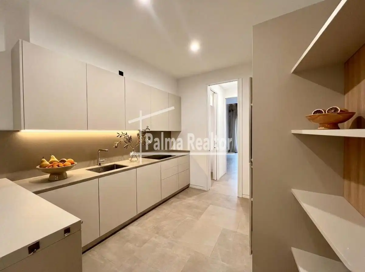 Küche von Loft zum Verkauf in  Palma de Mallorca mit Klimaanlage, Parkett und Balkon