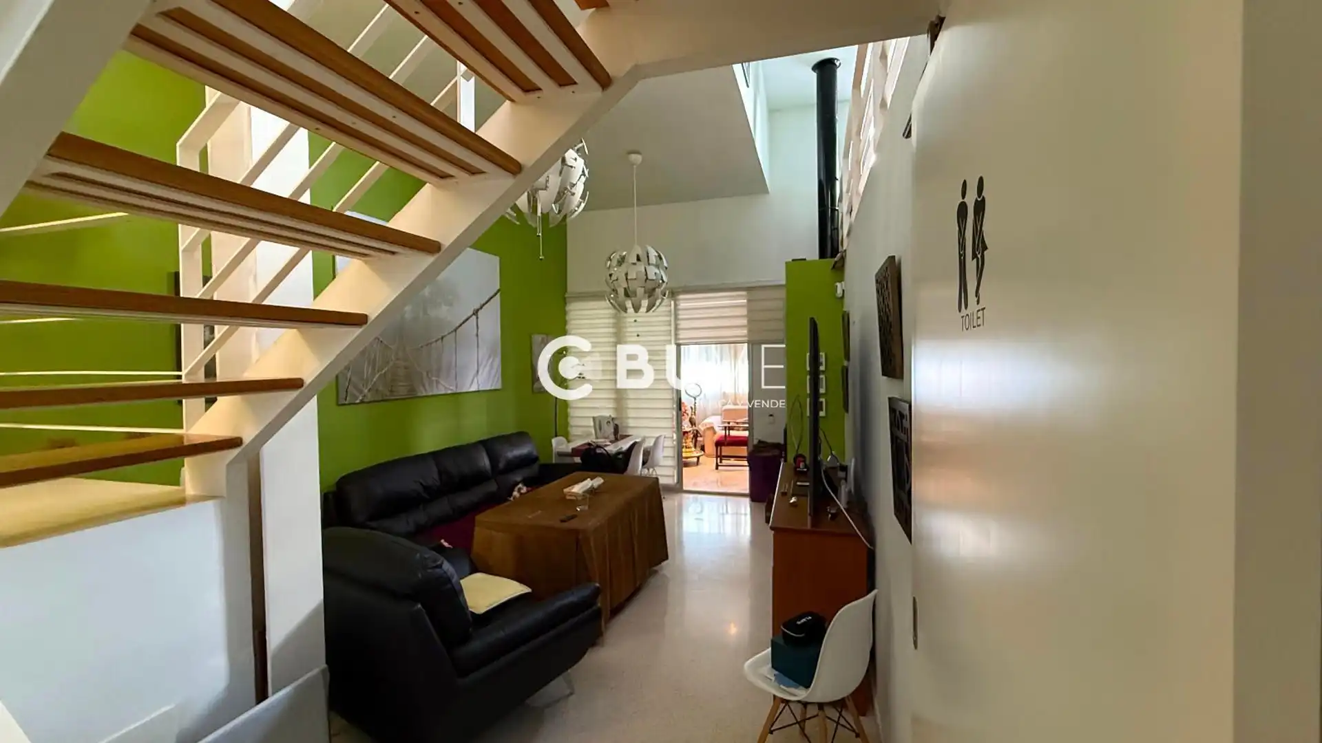 Sala de estar de Casa adosada en venta en Almadén de la Plata con Terraza