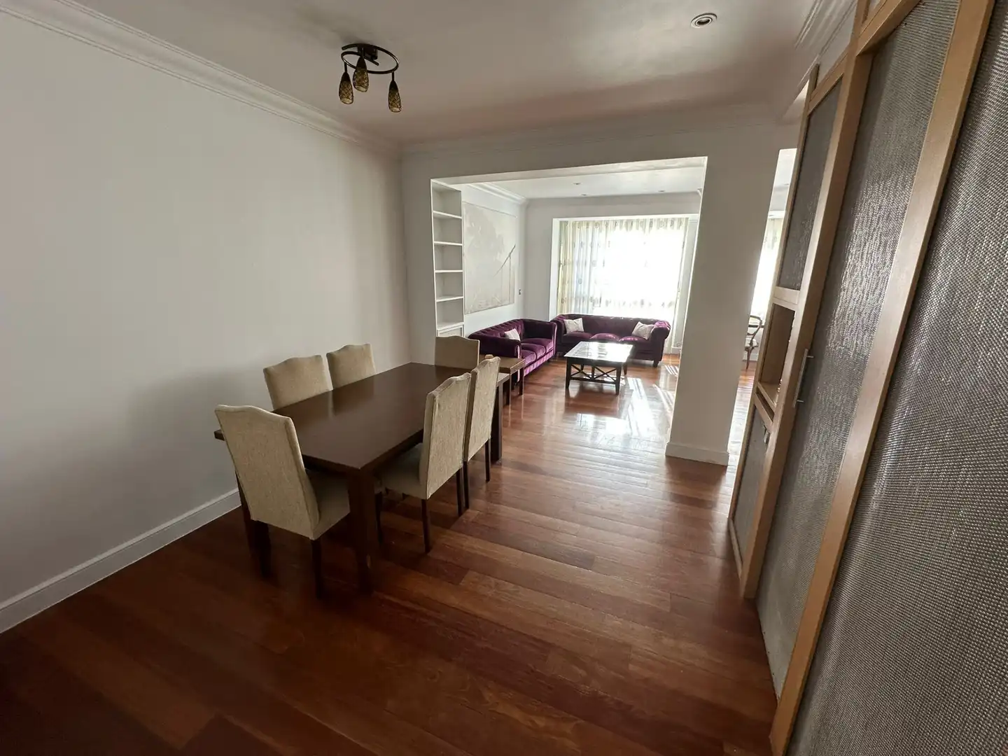Comedor de Piso de alquiler en Madrid con Aire acondicionado, Calefacción y Parquet
