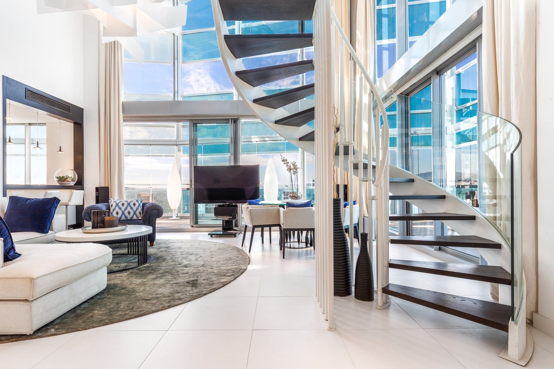 Living room of Attic for sale in  Barcelona Capital  with Air Conditioner, Heating and Terrace