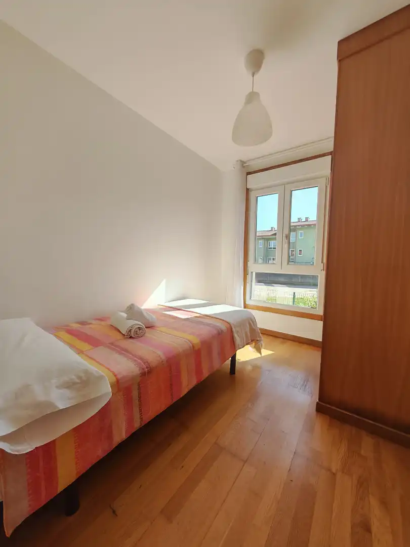 Dormitori de Apartament de lloguer en Fisterra amb Terrassa, Moblat i Forn