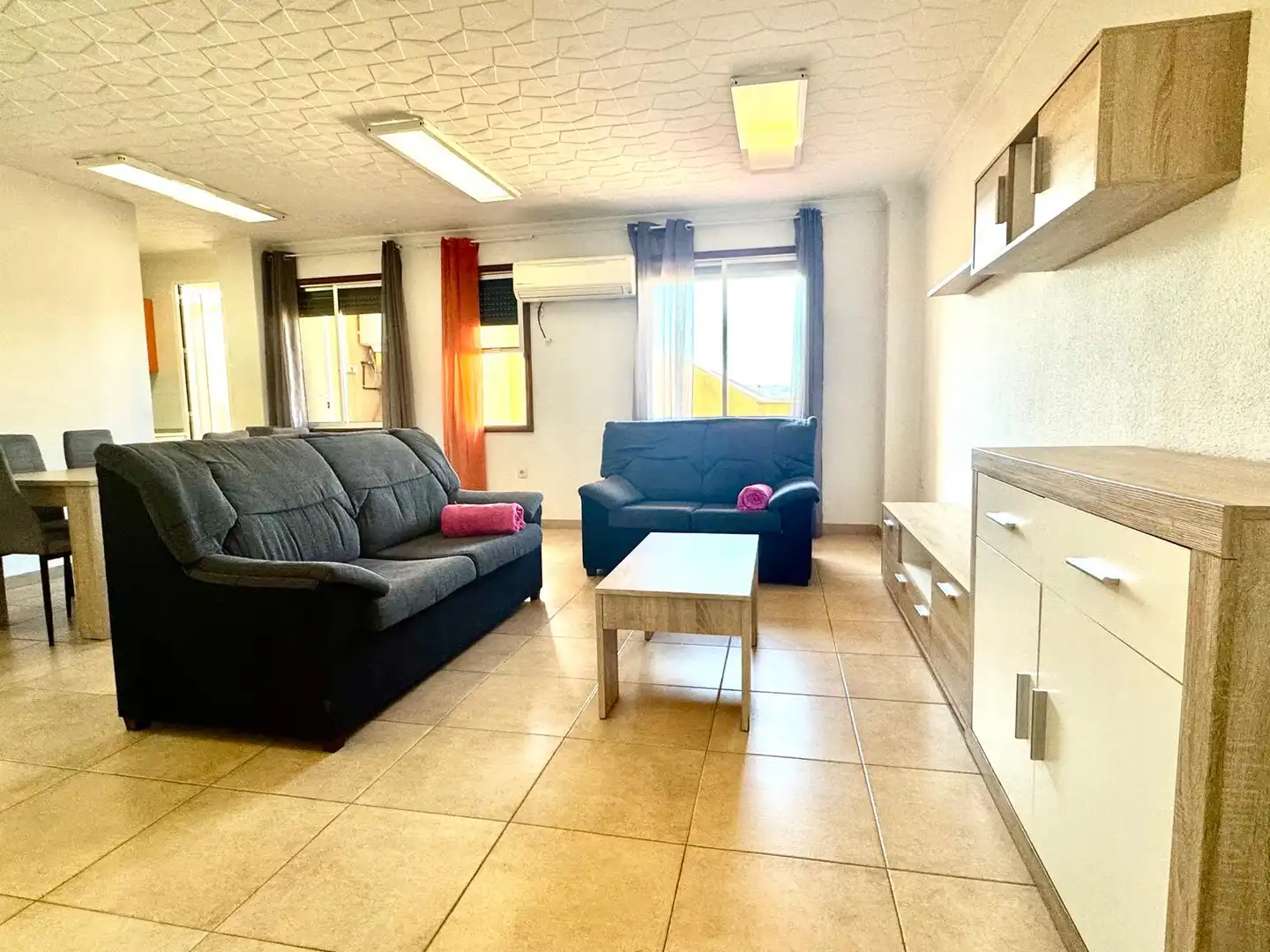 Sala d'estar de Pis de lloguer en Murcia amb Aire condicionat, Calefacció i Terrassa