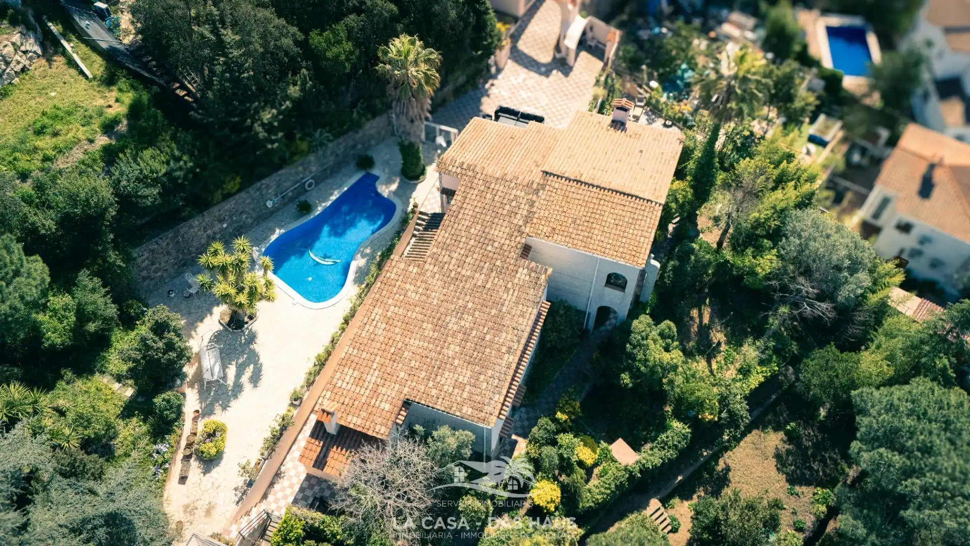 Vista exterior de Casa o xalet en venda en Lloret de Mar amb Jardí privat, Terrassa i Balcó
